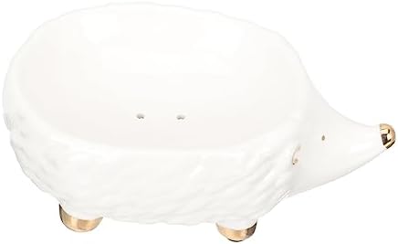 Hedgehog Shaped Ceramic Soap Holder for Kitchen Bathroom