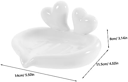 PRETYZOOM Ceramic Soap Holder with Drainage Drainage Soap Dish for Bathroom