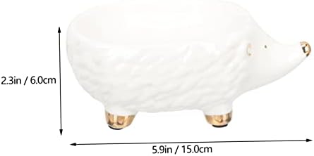 Ceramic Hedgehog Soap Holder for Bathroom Decor