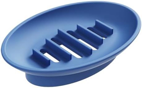 Silicone Soap Dish for Shower Bar Holder Tray with Drainage