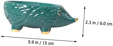 Healifty Ceramic Hedgehog Soap Holder with Drainage