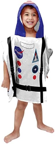 Jay Franco Trend Collector Astronaut Hooded Poncho Towel - 22x22 Inch Cotton