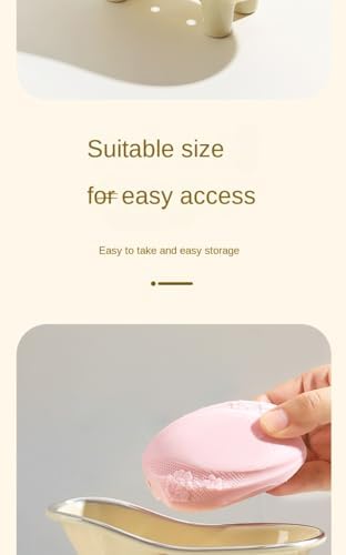 Whimsical Bathtub Shaped Soap Dish with Pink Bow