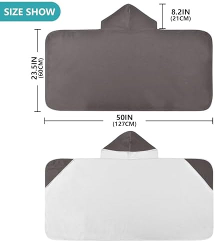 Xigua Coffee Color Kids Hooded Towel