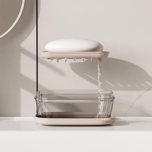 Leakproof Travel Soap Case with Lid and Drainage Tray