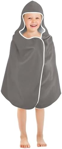 CHIFIGNO Iron Gray Quick-Dry Kids Bath Towels 50x235in
