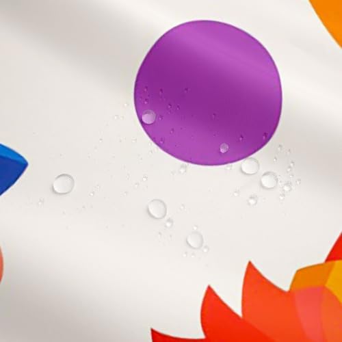 Cartoon Clown Waterproof Bathroom Curtain for Kids