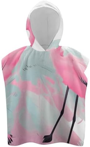 Love Flamingo Kids Hooded Bath Towel