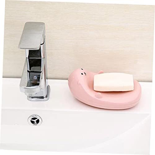 Ciieeo Round Cartoon Soap Holder for Kids Bathroom