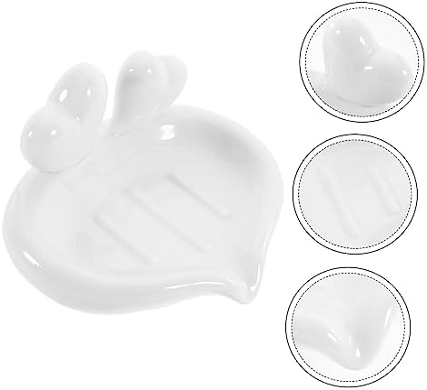 PRETYZOOM Ceramic Soap Holder with Drainage Drainage Soap Dish for Bathroom