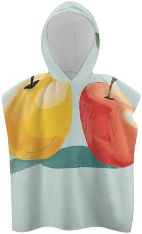 Kids Hooded Beach Towel with Reading Design