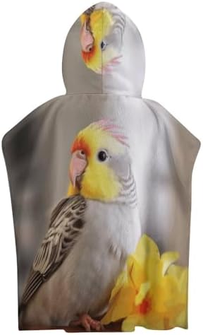 Cute Cockatiel Kids Hooded Bath Towel