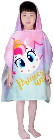 Growell Hooded Kids Beach Towel with Unicorn Design