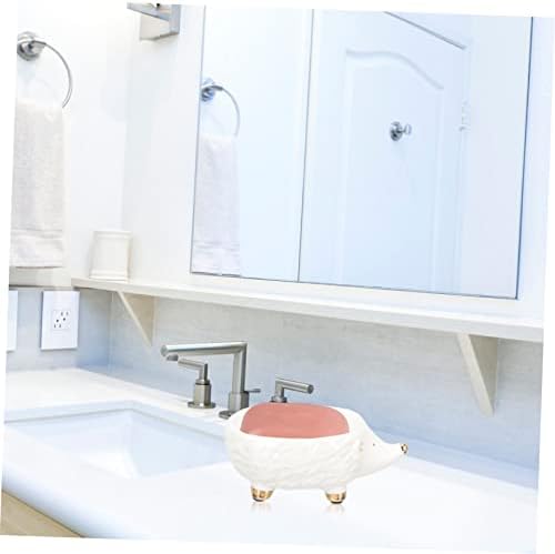 Ceramic Hedgehog Soap Holder for Bathroom Decor