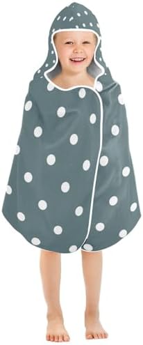 GAIGEO White Polka Dots Kids Beach Towel