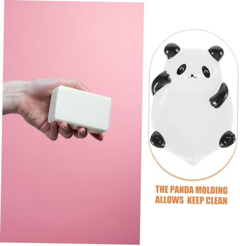 Ceramic Panda Soap Dish Drying Holder
