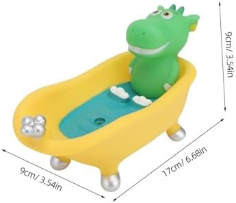 PRETYZOOM Cartoon Dinosaur Soap Holder with Drainage System