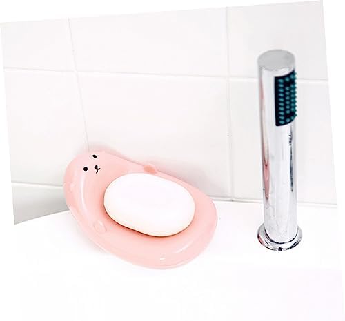 Ciieeo Round Cartoon Soap Holder for Kids Bathroom