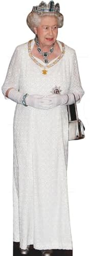 WGH10087 Queen Elizabeth II White Vinyl Wall Decal 1
