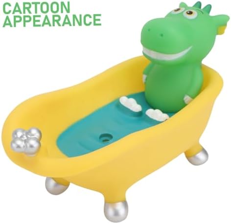 PRETYZOOM Cartoon Dinosaur Soap Holder with Drainage System