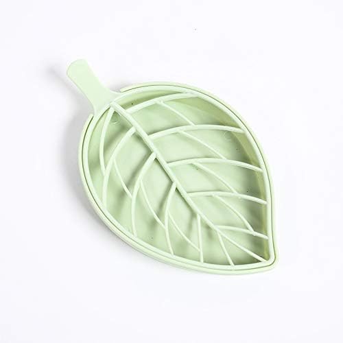 Creative Leaf Shape Soap Box Double Layer Green
