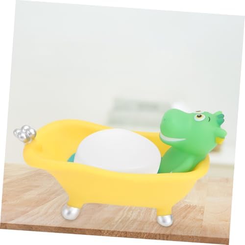 PRETYZOOM Cartoon Dinosaur Soap Holder with Drainage System