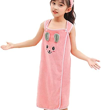 PURFUN Girls Beach Towel Wrap with Cartoon Rabbit