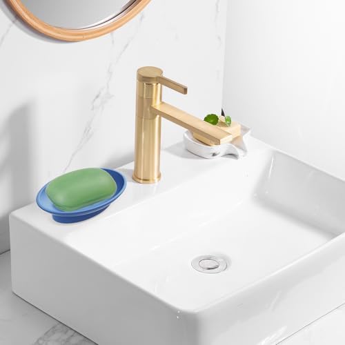 Silicone Soap Dish for Shower Bar Holder Tray with Drainage
