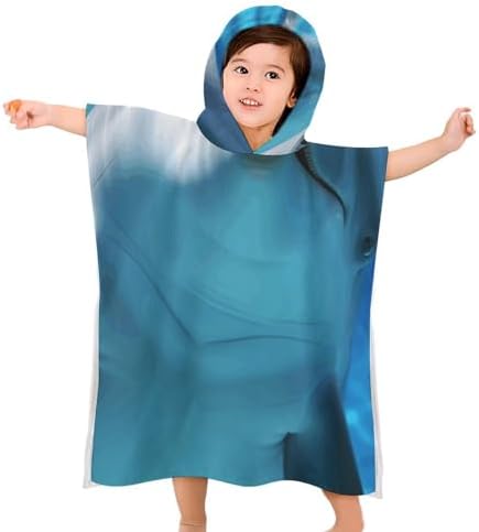 Kids Bath Towel with Dolphin Design