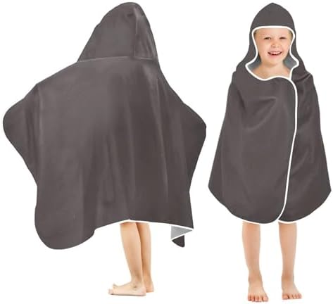 Xigua Coffee Color Kids Hooded Towel