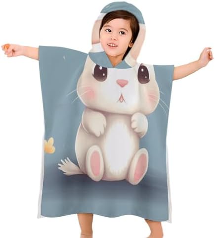 Kids Cute Bunny Hooded Bath Towel