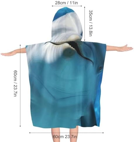 Kids Bath Towel with Dolphin Design