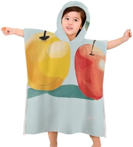 Kids Hooded Beach Towel with Reading Design