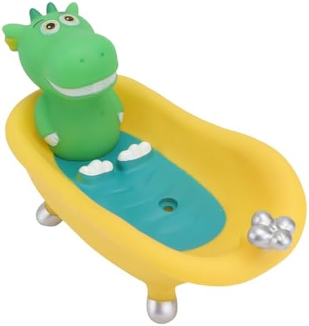Luxshiny Cartoon Dinosaur Soap Holder with Drain for Bathroom