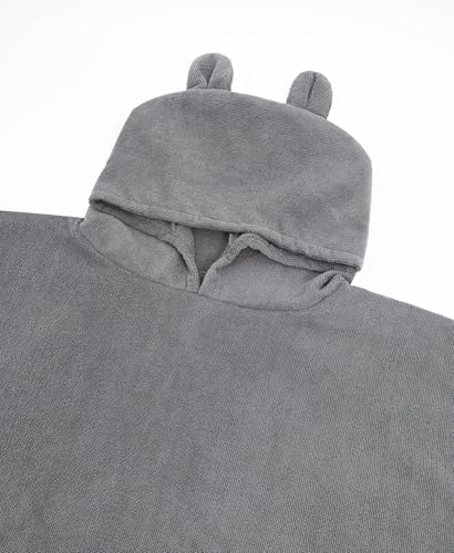 MissShorthair Kids Hooded Towel Poncho