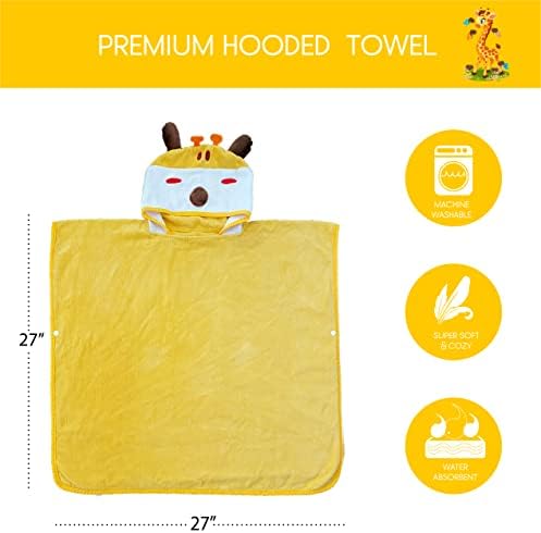 Premium Toddler Hooded Beach Towel for Boys Girls