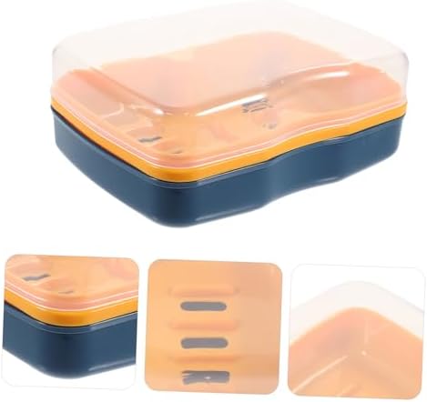 LIFKOME Multi Compartment Soap Dish for Bathroom Kitchen Camping Travel