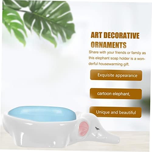 Cute Elephant Ceramic Soap Dish Holder
