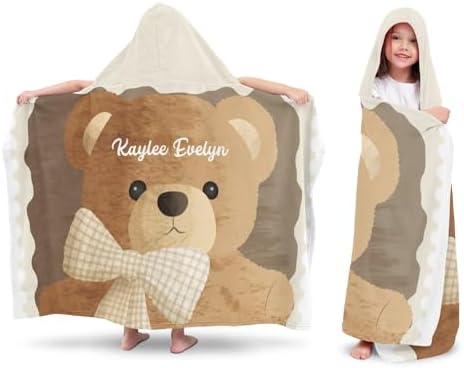 Deven Cute Cartoon Hooded Bath Towel for Kids