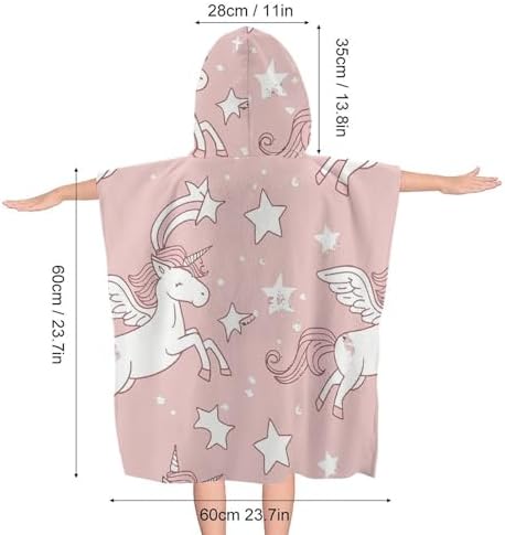 Magic Horse Pattern Kids Hooded Bath Towel