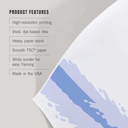 Lantern Press 8x12 Art Print Big Sky Montana Snowboard Stylized 1