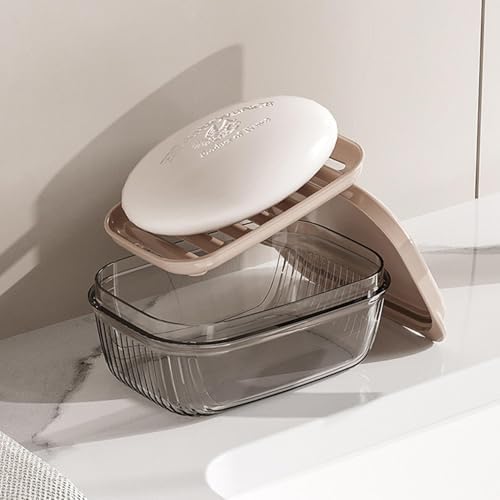 Travel Soap Case with Leakproof Lid and Drainage Tray