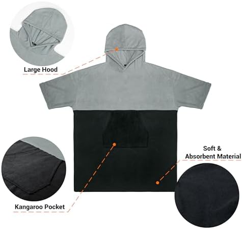 Zingtto Kids Hooded Beach Towel Surf Poncho