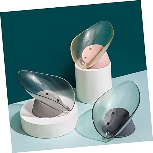 GLEAVI Leaf Shape Soap Holder 2Pcs Creative Storage Container for Bathroom