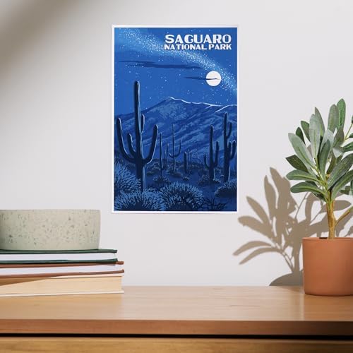 Lantern Press 8x12 Inch Night Sky Art Print Wall Decor