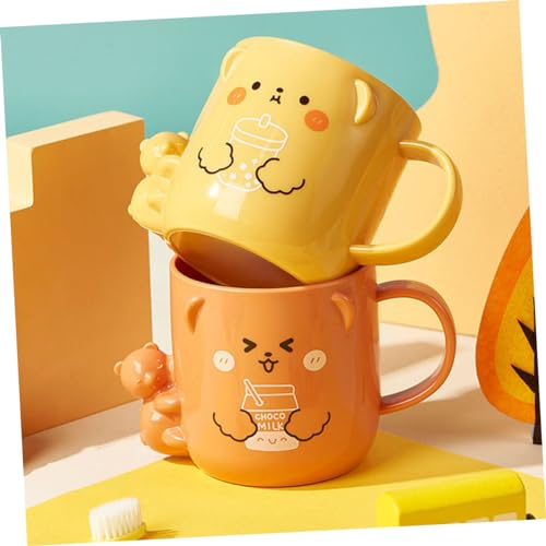 Mobestech Cute Simple Bath Mug for Kids Toothbrush Cup