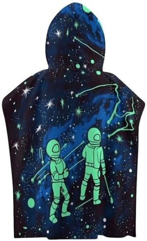 Glow in The Dark Kids Hooded Towel Poncho 1