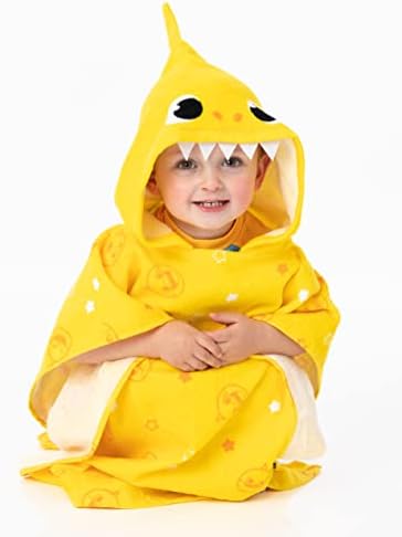 Baby Shark Towel Poncho for Kids - Kids Bath Towel