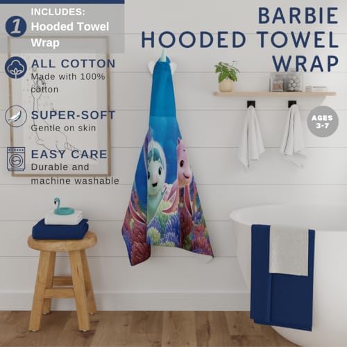 Franco DreamWorks Not Quite Narwhal Hooded Bath Towel 24x50 Inch