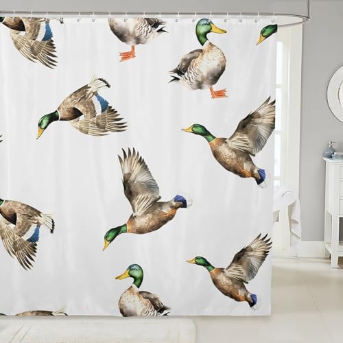 Feelyou Wild Animal Shower Curtain Set 72x72 for Kids